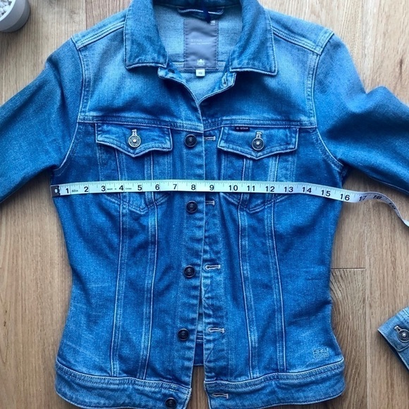 G-STAR  Light blue button front Denim Jacket - XS - Picture 7 of 9